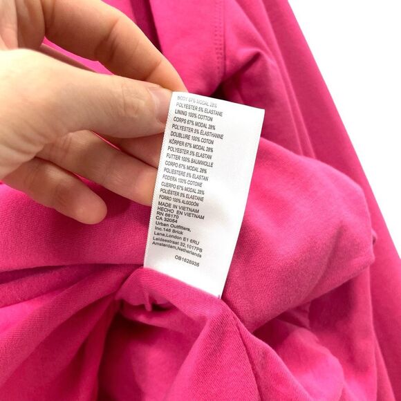 Anthropologie Maeve Twist-Front Sweatshirt top Size M pink - Picture 9 of 9